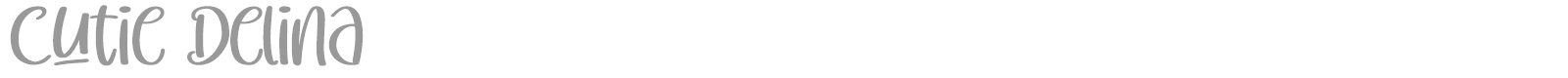Cutie Delina font preview